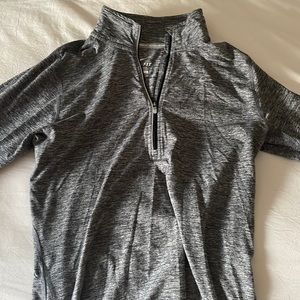 Gray Nike Dri Fit pull over half zip. Size small.